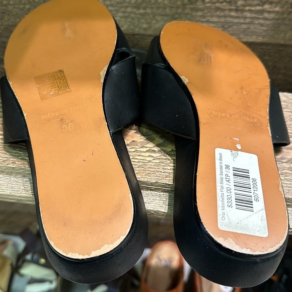 ATP Atelier ORIA Vacchetta Flat Slide Sandals  in Black Size 36/6 - Picture 6 of 7